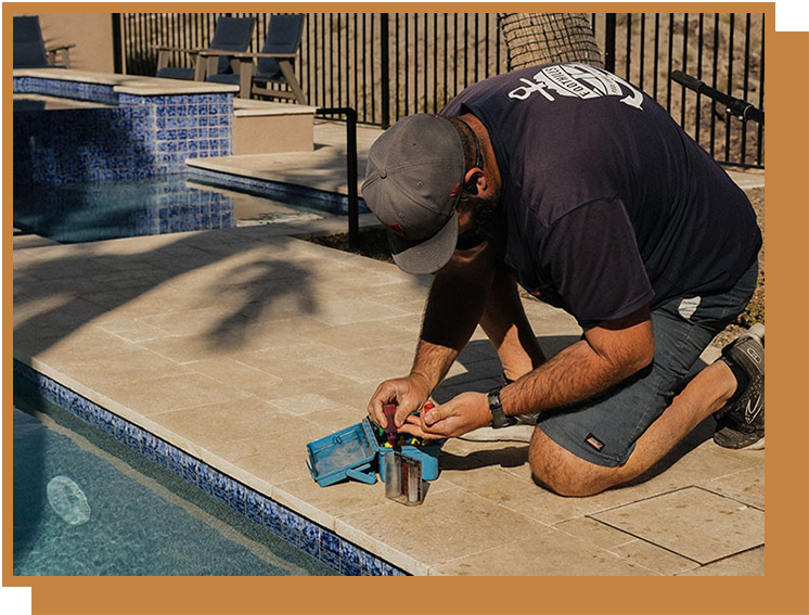 Pool Tile Cleaning